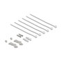 DeLOCK 90379 Patch Panel Mini Desktop 6 Puertos RJ45 Cat.6A Blindado, Color Negro, Montaje en Pared o Riel DIN