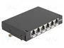 DeLOCK Mini Patch Panel de Escritorio 6 Puertos RJ-45 Cat6a Blindado Negro