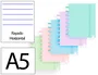 Carchivo Cuaderno Ingeniox Foam A5 80 Hojas Rayado Horizontal Colores Pastel Surtidos Tapa Foam Din A5 217x194x30 mm