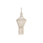 DKD Home Decor Pantalla de Macramé en Algodón Tejido a Mano Crudo