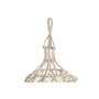 DKD Home Decor Pantalla de Macramé en Algodón Tejido a Mano Crudo