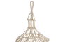 DKD Home Decor Pantalla de Macrame Crudo Algodon 30 x 80 x 30 cm