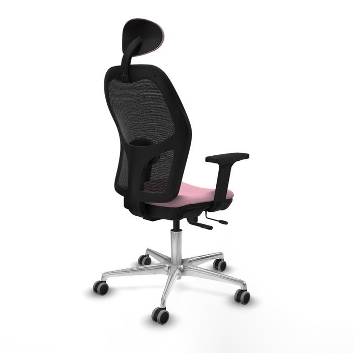 PIQUERAS Y CRESPO Silla de oficina Jorquera Rosa con Mecanismo Sincro/Traslack