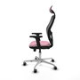 PIQUERAS Y CRESPO Silla de oficina Jorquera Rosa con Mecanismo Sincro/Traslack