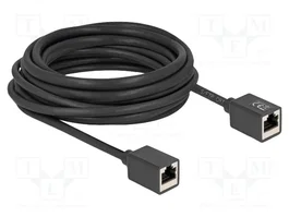 DeLOCK 90334 Prolongador Ethernet Cat6a S/FTP 7,5 m Negro