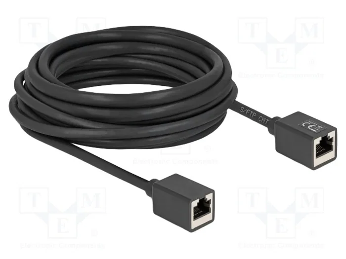 DeLOCK 90334 Prolongador Ethernet Cat6a S/FTP 7,5 m Negro DeLOCK 90334 Prolongador Ethernet Cat6a S/FTP 7,5 m Negro