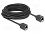 DeLOCK 90334 Prolongador Ethernet Cat6a S/FTP 7,5 m Negro
