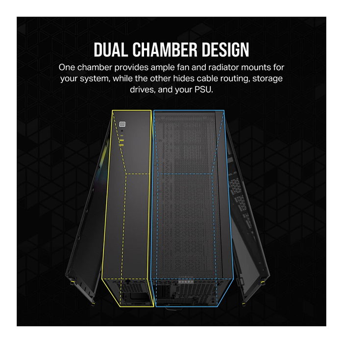 Corsair 2500X RGB Midi Tower ATX mATX Gaming Gehäuse Negro