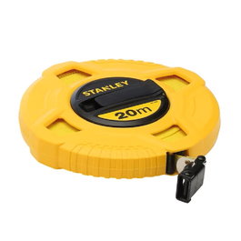 Stanley 0-34-296 Cinta Métrica Fibra de Vidrio Amarilla 20 Metros x 12.5 mm Robusta