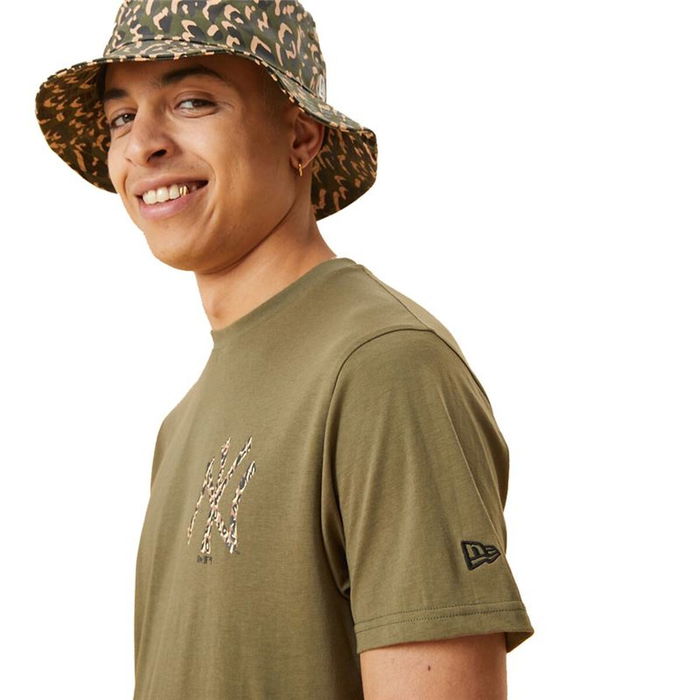 Camiseta de Manga Corta Hombre New Era MLB New York Yankees M Caqui 10 Años