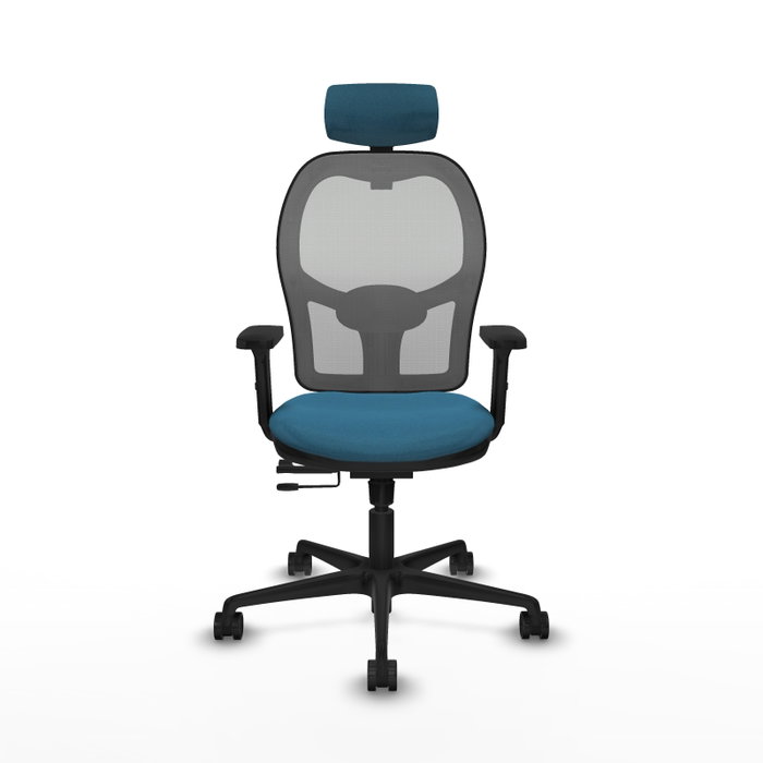 PIQUERAS Y CRESPO Silla de oficina Jorquera con mecanismo Sincro/Traslack, Verde petróleo y Gris PIQUERAS Y CRESPO Silla de oficina Jorquera con mecanismo Sincro/Traslack, Verde petróleo y Gris