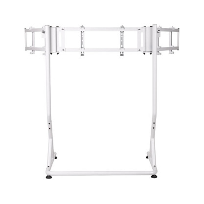 Thermaltake GSC-MSP-MDSLWH-01 Soporte para 3 Monitores, Blanco, para Pantallas de hasta 55", Carga 60 kg, Ajuste de Altura y Rotación