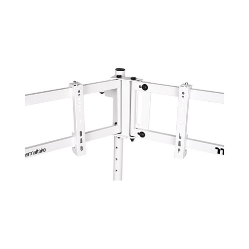 Thermaltake GSC-MSP-MDSLWH-01 Soporte para 3 Monitores, Blanco, para Pantallas de hasta 55", Carga 60 kg, Ajuste de Altura y Rotación