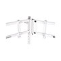 Thermaltake GSC-MSP-MDSLWH-01 Soporte para 3 Monitores, Blanco, para Pantallas de hasta 55", Carga 60 kg, Ajuste de Altura y Rotación