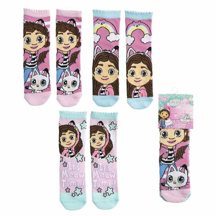 Cerdá Pack de 3 Calcetines Gabby's Dollhouse Talla 27-30 Multicolor Cerdá Pack de 3 Calcetines Gabby's Dollhouse Talla 27-30 Multicolor