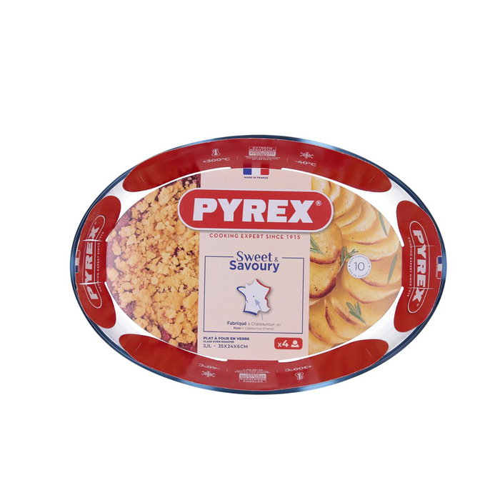 Fuente Oval Vidrio Sweet&Savoury Pyrex® 35x24 cm