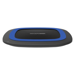 Realpower RealPower FreeCharge-10 Cargador Inalambrico de 10W con Adaptador AC y Cable MicroUSB 1m, Color Negro/Azul, Compatible con Smartphones