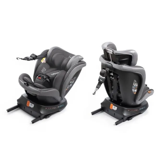 Babyauto BAB8435593703373 Silla de coche Grupo 0/1/2/3 I-Size Plus 40-150 cm Isofix Giratoria Reclinable Reductor Gris