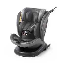 Babyauto BAB8435593703373 Silla de coche Grupo 0/1/2/3 I-Size Plus 40-150 cm Isofix Giratoria Reclinable Reductor Gris