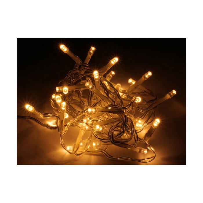 Guirnalda de 96 LEDs Blanco Cálido 7,50 m Multifunción a Pilas