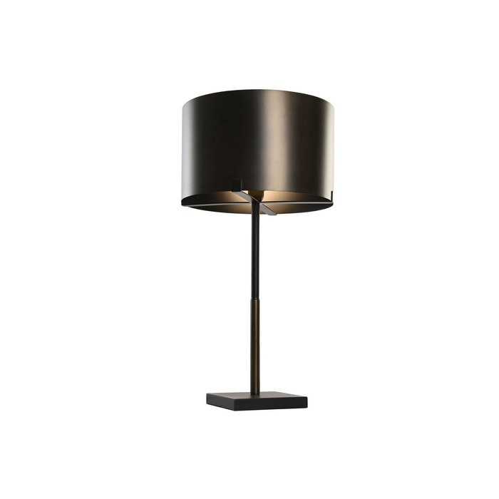 DKD Home Decor Lámpara de Sobremesa en Acero Patinado Bronce