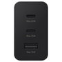 Samsung Cargador de Pared EP-T6530NBE 65W, 2 Puertos USB-C y 1 Puerto USB para Carga Rápida