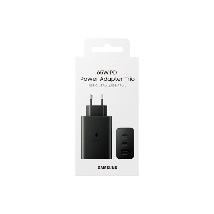 Samsung Cargador Trio 65W EP-T6530NBEGEU Negro
