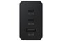 Samsung Cargador Trio EP-T6530NBEGEU 65W Negro con 2x USB-C y 1x USB-A