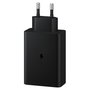 Samsung Cargador de Pared EP-T6530NBE 65W, 2 Puertos USB-C y 1 Puerto USB para Carga Rápida