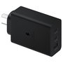 Samsung Cargador de Pared EP-T6530NBE 65W, 2 Puertos USB-C y 1 Puerto USB para Carga Rápida