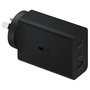 Samsung Cargador de Pared EP-T6530NBE 65W, 2 Puertos USB-C y 1 Puerto USB para Carga Rápida