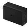 Samsung Cargador de Pared EP-T6530NBE 65W, 2 Puertos USB-C y 1 Puerto USB para Carga Rápida