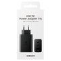 Samsung Cargador de Pared EP-T6530NBE 65W, 2 Puertos USB-C y 1 Puerto USB para Carga Rápida