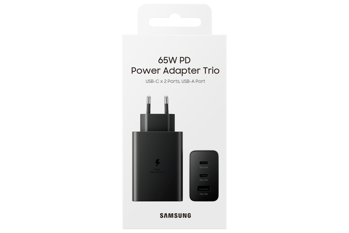 Samsung Cargador Trio 65W EP-T6530NBEGEU Negro