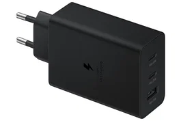 Samsung EP-T6530 Cargador de Pared 65W Negro, con 2 Puertos USB-C y 1 Puerto USB, para Portátil, Smartphone, Tableta y más