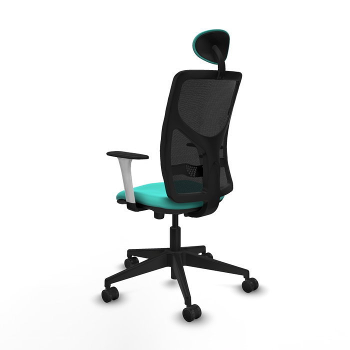PIQUERAS Y CRESPO Silla de oficina Motilla con mecanismo Sincro/Traslack Turquesa y Negro PIQUERAS Y CRESPO Silla de oficina Motilla con mecanismo Sincro/Traslack Turquesa y Negro