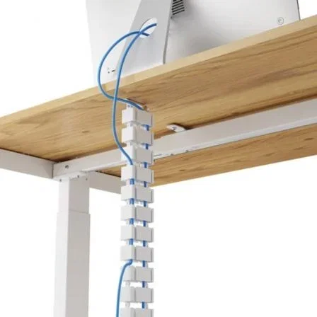 Fellowes 100136872 Organizador de Cables en Espiral Vértebra Pasacables Blanco 1.3m