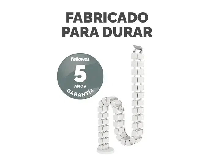Fellowes Organizador de cables en espiral Blanco 1.3m