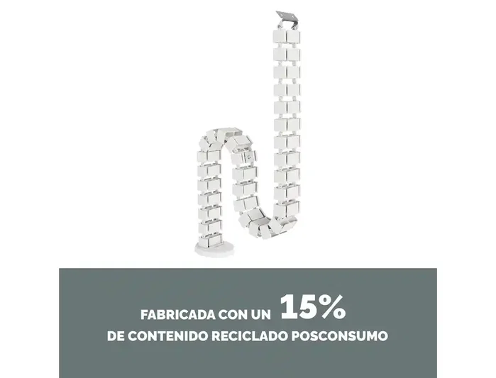 Fellowes Organizador de cables en espiral Blanco 1.3m