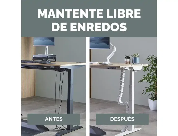 Fellowes Organizador de cables en espiral Blanco 1.3m