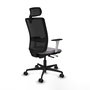 PIQUERAS Y CRESPO Silla de oficina Haches Gris/Negro con mecanismo Sincro/Traslack