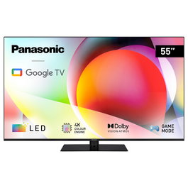 Panasonic TN-55W70AEZ Smart TV LED 4K UHD 55" (139 cm) con Google TV, Dolby Vision Atmos, HDR10, VRR/ALLM, WiFi Bluetooth