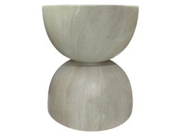 DKD Home Decor Mesita Auxiliar Magnesia Símil Mármol