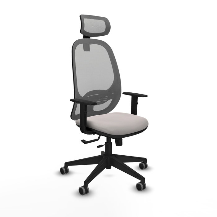 PIQUERAS Y CRESPO Silla de oficina Cilanco Blanco y Gris PIQUERAS Y CRESPO Silla de oficina Cilanco Blanco y Gris