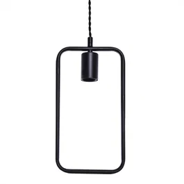 Línea Vintage Lámpara Colgante de Hierro Retro E27 Negra para Bombilla Filamento JD3972-01 BK Cable Altura Regulable para Comedor Dormitorio Cocina Oficina