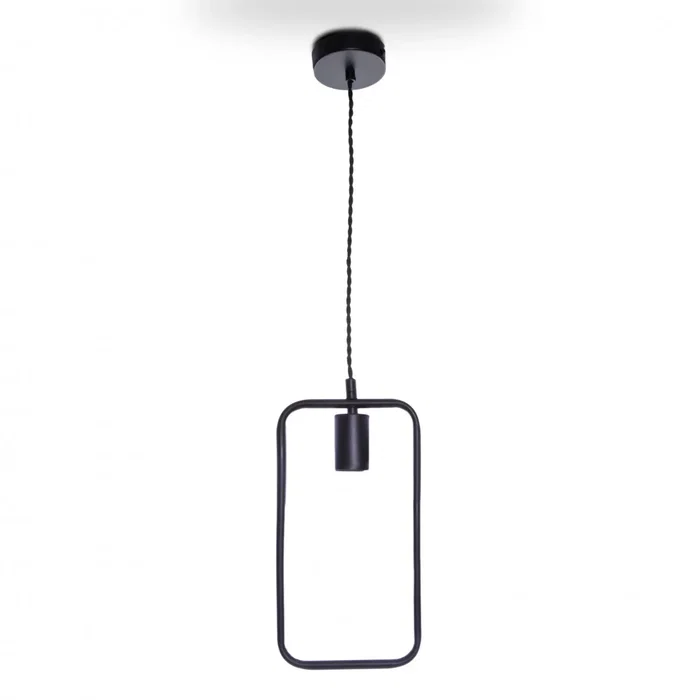 Línea Vintage Lámpara Colgante de Hierro Retro E27 Negra para Bombilla Filamento JD3972-01 BK Cable Altura Regulable para Comedor Dormitorio Cocina Oficina