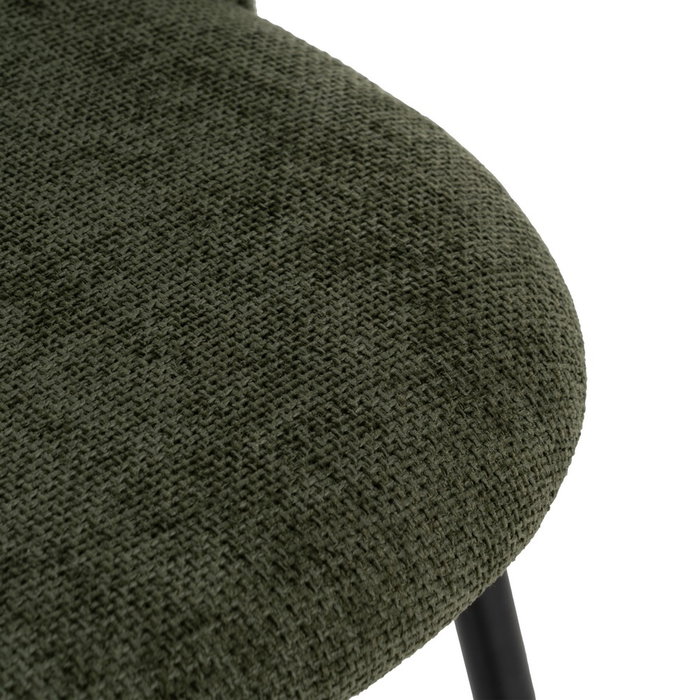 Silla Verde Tejido-Metal Contract 49 X 60 X 81 cm (Set de 4)