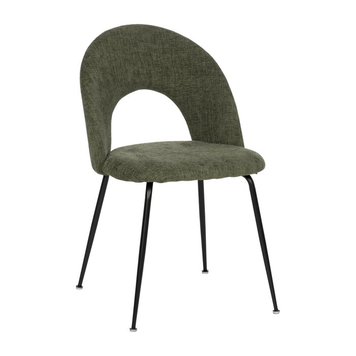 Silla Verde Tejido-Metal Contract 49 X 60 X 81 cm (Set de 4)