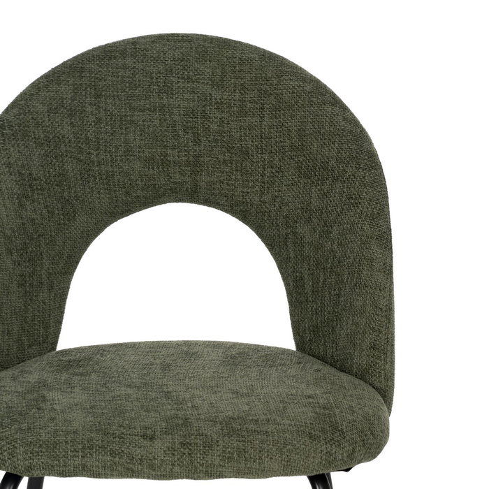 Silla Verde Tejido-Metal Contract 49 X 60 X 81 cm (Set de 4)