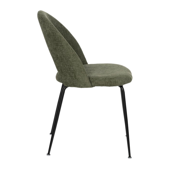 Silla Verde Tejido-Metal Contract 49 X 60 X 81 cm (Set de 4)